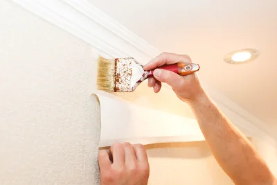 Pose de papier peint à Champagne-sur-Loue — revêtements muraux et toiles de verre